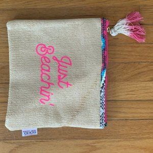 Just Beachin' All Purpose Zipper Bag / Clutch
